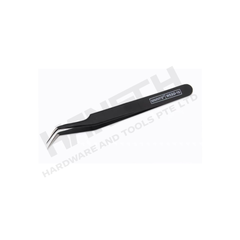 Wynn's Stainless Steel Anti-Static Bent Tip Tweezers (WESD-15) Precision Curved Fine Tip Tweezers 特弯头镊子