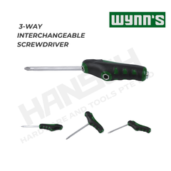 Wynn’s WS3085 3-Way Interchangeable Screwdriver 100mm 三用双头可换式螺丝批
