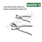 Wynn's Leather Hole Punch & Snap Fastener Pliers Kit (W0555) 6 Size Punch Set 皮革打孔压扣工具套装