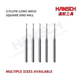 ZZBD-CT Long Neck 2 Flutes Carbide Square End Mills for Aluminum (两刃深沟平刀铝用)