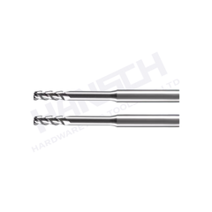 ZZBD-CT Long Neck 3 Flutes Carbide Square End Mills for Aluminum (三刃铝用深沟平刀)