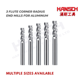 ZZBD-CT Carbide 3 Flute Corner Radius End Mills for ALUMINUM (三用铝用圆鼻刀)