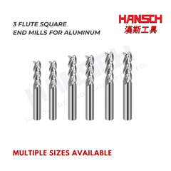 ZZBD-CT Carbide Square End Mills 3 Flute for Aluminum (三刃铝用平刀)