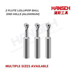 ZZBD-CT Lollipop Ball 2 Flute Solid End Mills for Aluminum (两刃钢用棒棒糖球刀)