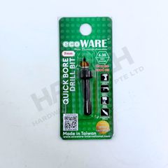 ecoWARE Quick Bore Drill Bit 9mm Woodworking Cabinet Installation 六角柄木工橱柜安装钻头