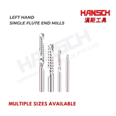 ZZBD-CT Left-Hand Spiral Single-Flute End Mills (左旋单刃螺旋铣刀)