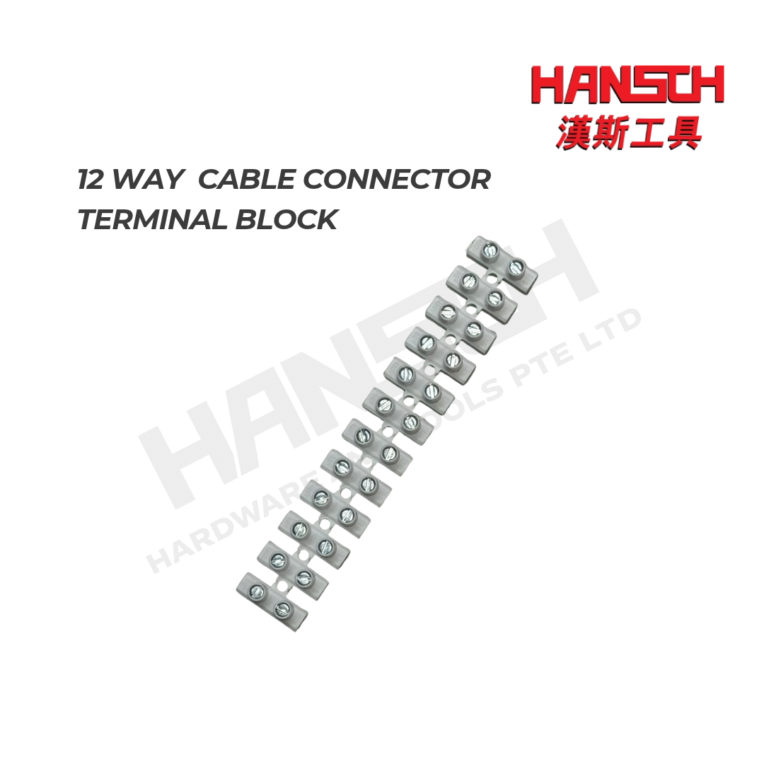 12-Way Electrical Screw Connector Terminal Block 15A 450V 电线连接端子台