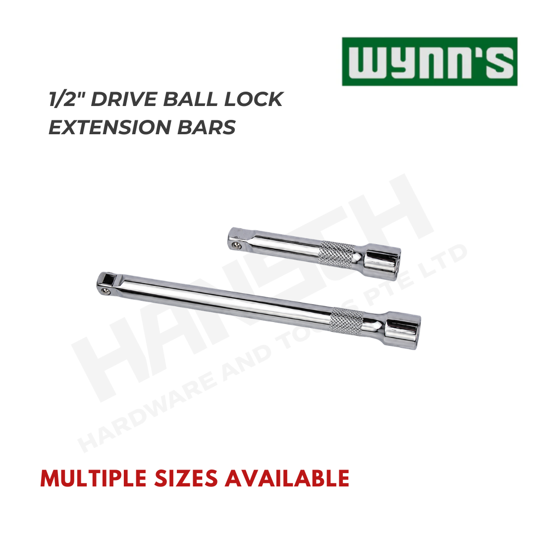 Wynn's 1/2" Drive Ball Lock Extension Bars 1/2 接杆扳手10寸球头