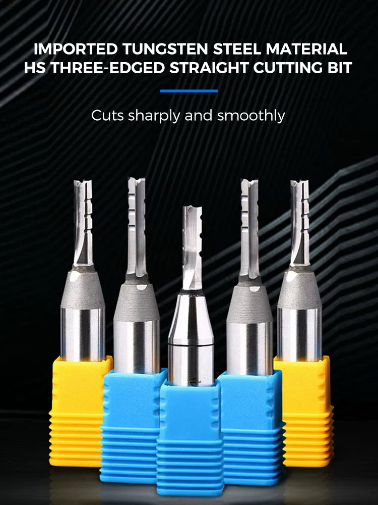 HS Three-Edged Straight Cutting Bit 三刃开料直刀