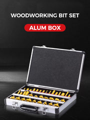Woodworking Bit Set (Alum Box)木工套装刀具(铝盒)