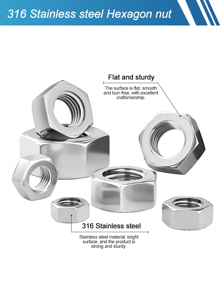 316 Hexagon Nut