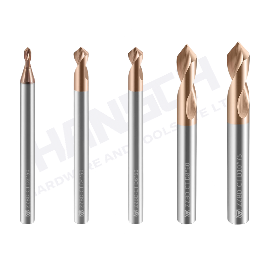 ZZBD-CT Carbide 2 Flutes Spotting Drill Bits 90 Degree 两刃钢用定心钻