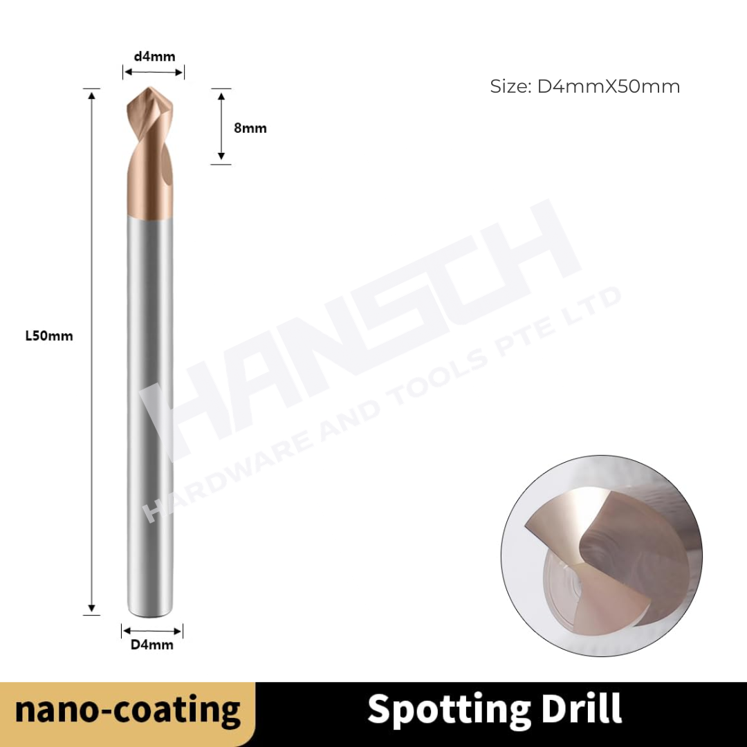 ZZBD-CT Carbide 2 Flutes Spotting Drill Bits 90 Degree 两刃钢用定心钻