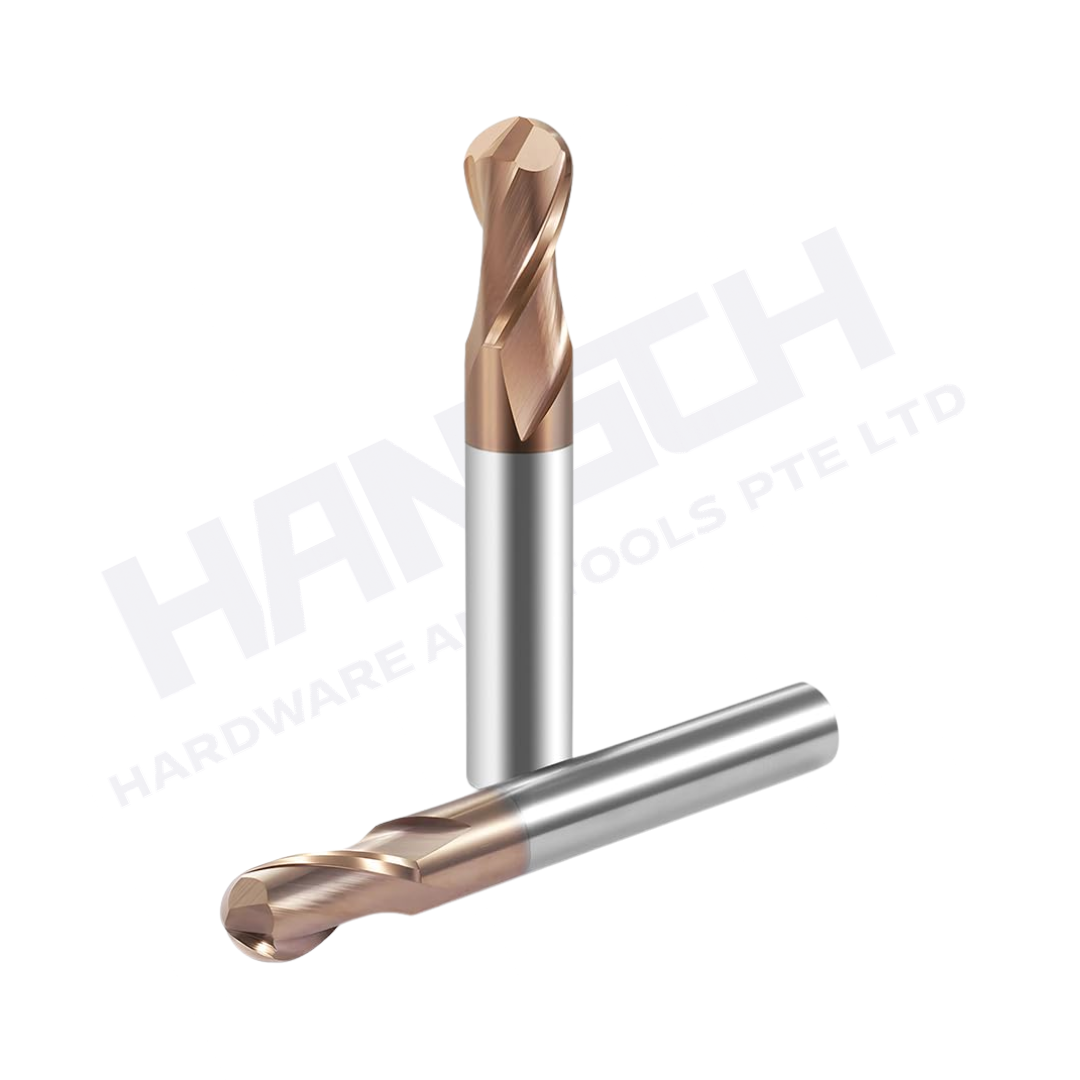 ZZBD-CT 2 Flute Carbide Ball Nose End Mills for Milling Steels (二刃钢用球刀)