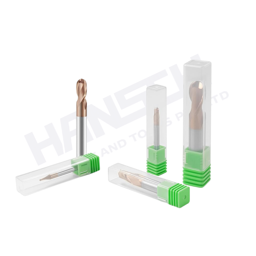 ZZBD-CT 2 Flute Carbide Ball Nose End Mills for Milling Steels (二刃钢用球刀)