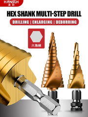 Hansch High-speed Steel Cobalt Tower Drill Stainless Steel Expansion Hole Step Drill Bit Multi-function Metal Hole Opener Step