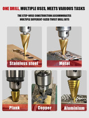 Hansch High-speed Steel Cobalt Tower Drill Stainless Steel Expansion Hole Step Drill Bit Multi-function Metal Hole Opener Step