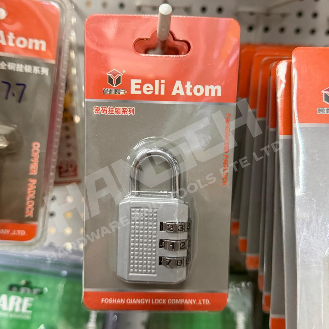 3-Digit Combination Password Padlock – Keyless Resettable Number Lock 三位数密码挂锁 无钥匙数字密码锁