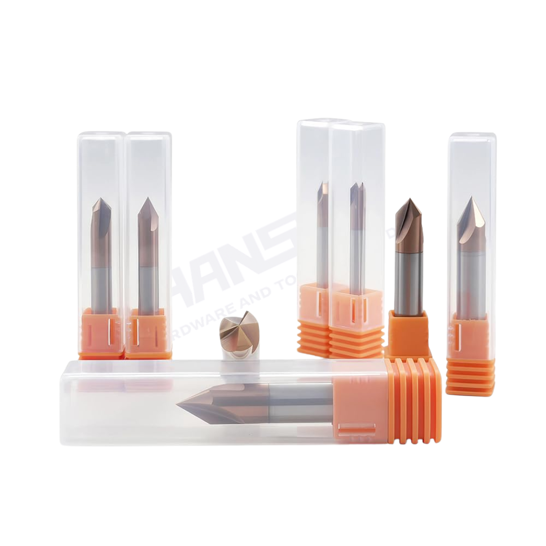 ZZBD-CT Chamfer End Mills CNC Carving Bits 3 Flutes for Steel 三刃钢用倒角刀
