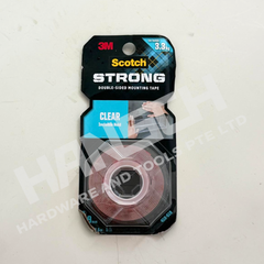 3M 410-S19 Scotch Clear Double-Sided Mounting Tape 19mm x 1.5m | Strong Adhesive Tape 强力固定双面安装胶带