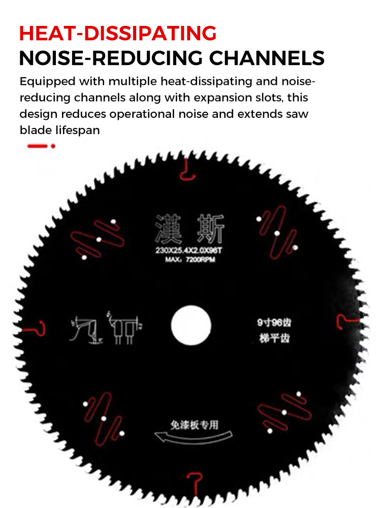 HS Saw Blade (Finishing Cuts) (Black) 黑色免漆板
