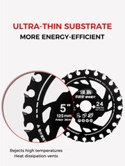 HS Energy-Saving Saw Blade 节能型镂空锂电锯片黑