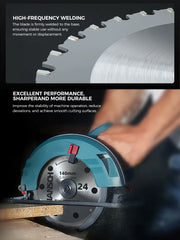 HS Li-Batteries Saw Blade 140*24T*20*1.6 锂电锯片(带花孔)