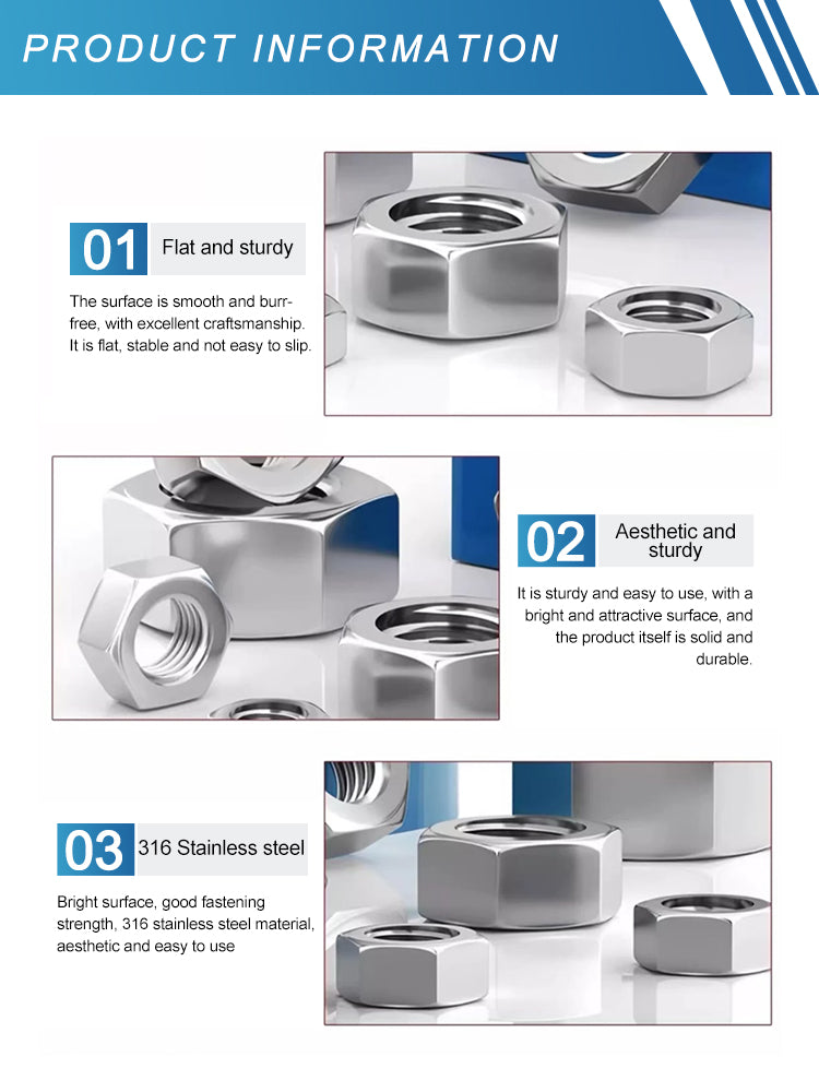316 Hexagon Nut