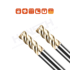 ZZBD-CT 4 Flute Corner Radius End Mill for Titanium Alloy | Solid Carbide Milling Cutter (四刃圆鼻刀钛合金专用)