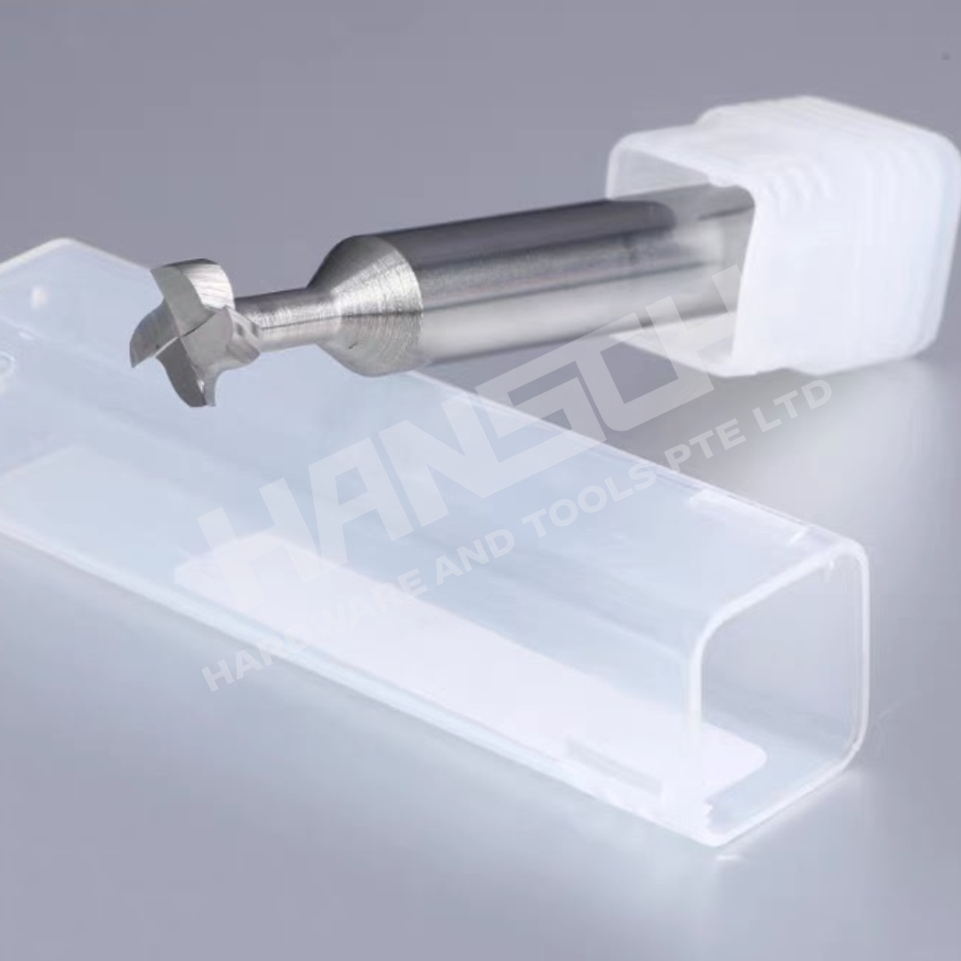 ZZBD-CT 4 Flute T-Slot End Mill for Aluminum | Solid Carbide CNC T-Slot Milling Cutter  (四刃铝用T形刀)