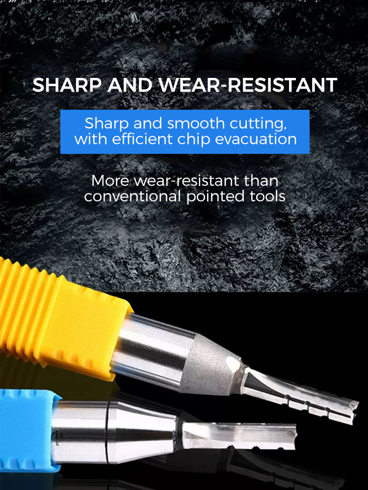 HS Three-Edged Straight Cutting Bit 三刃开料直刀