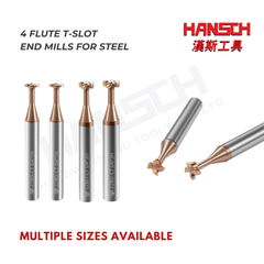 ZZBD-CT Carbide T-Slot End Mills 4 Flute for Carbon Steel,Alloy Steel & Cast Iron 四刃钢用T型刀