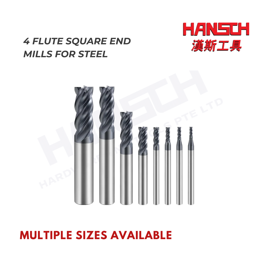 ZZBD-CT Carbide Helix End Mills for Stainless Steel-4 Flute Square End Mills 四刃钢用平刀