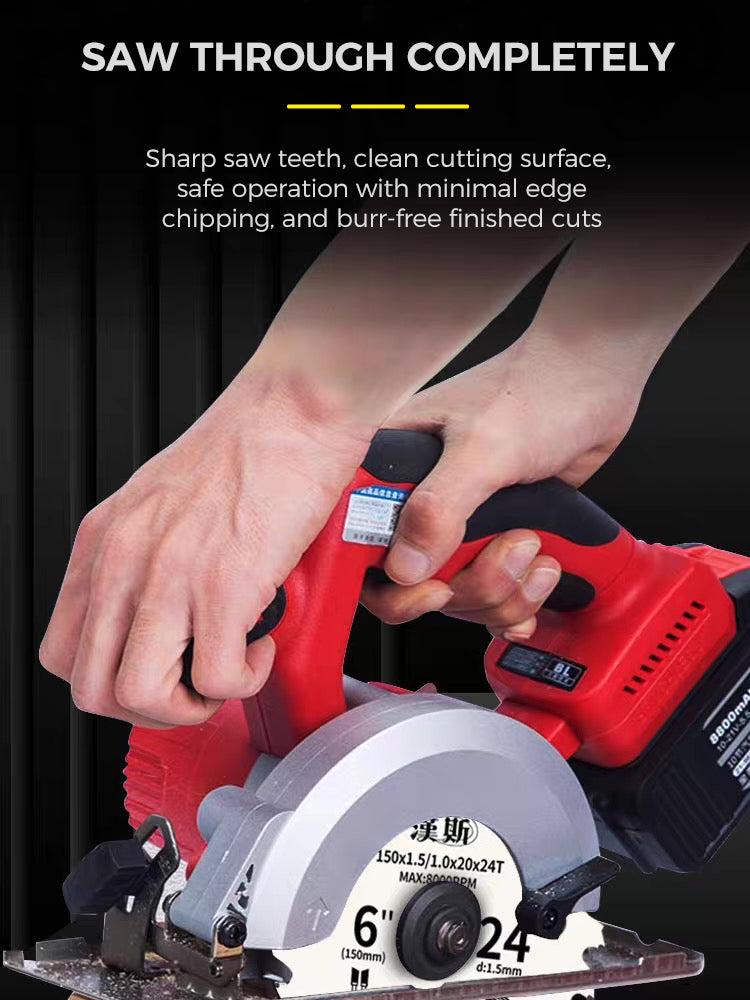 HS Li-Batteries Saw Blade 125*1.5*20*24T 锂电锯片(驼峰齿)