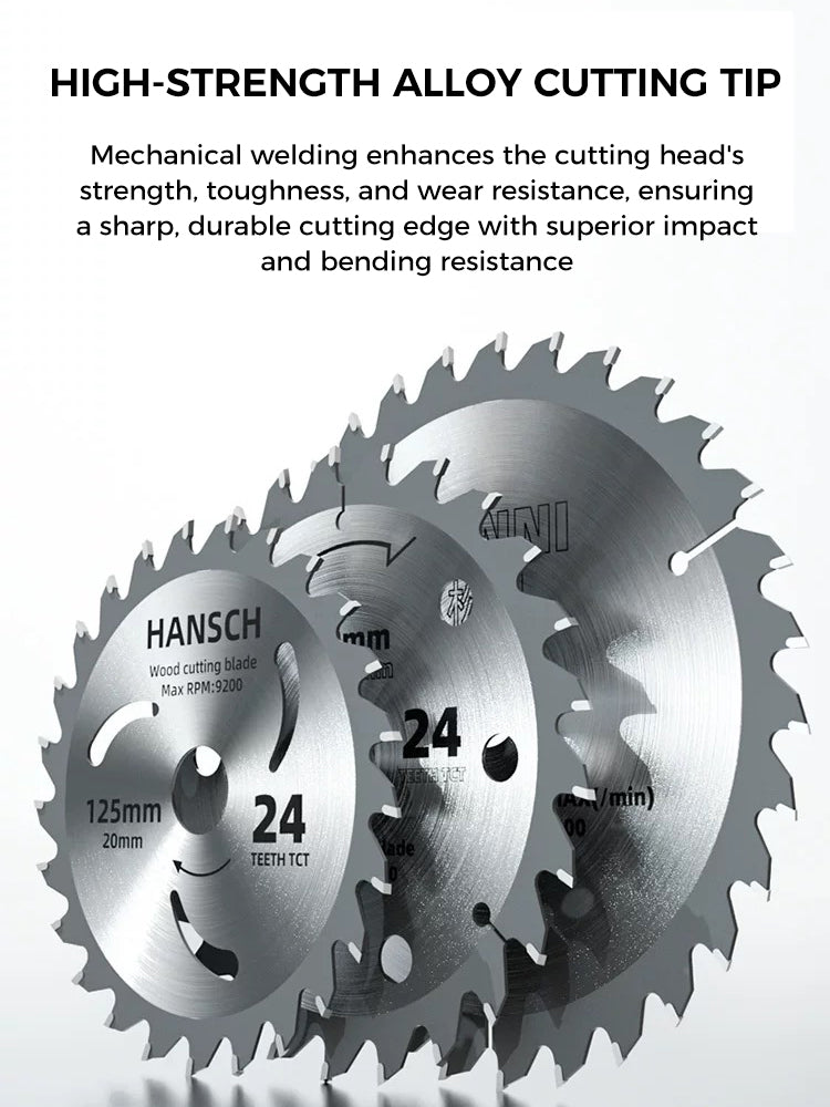 HS Li-Batteries Saw Blade 140*24T*20*1.6 锂电锯片(带花孔)
