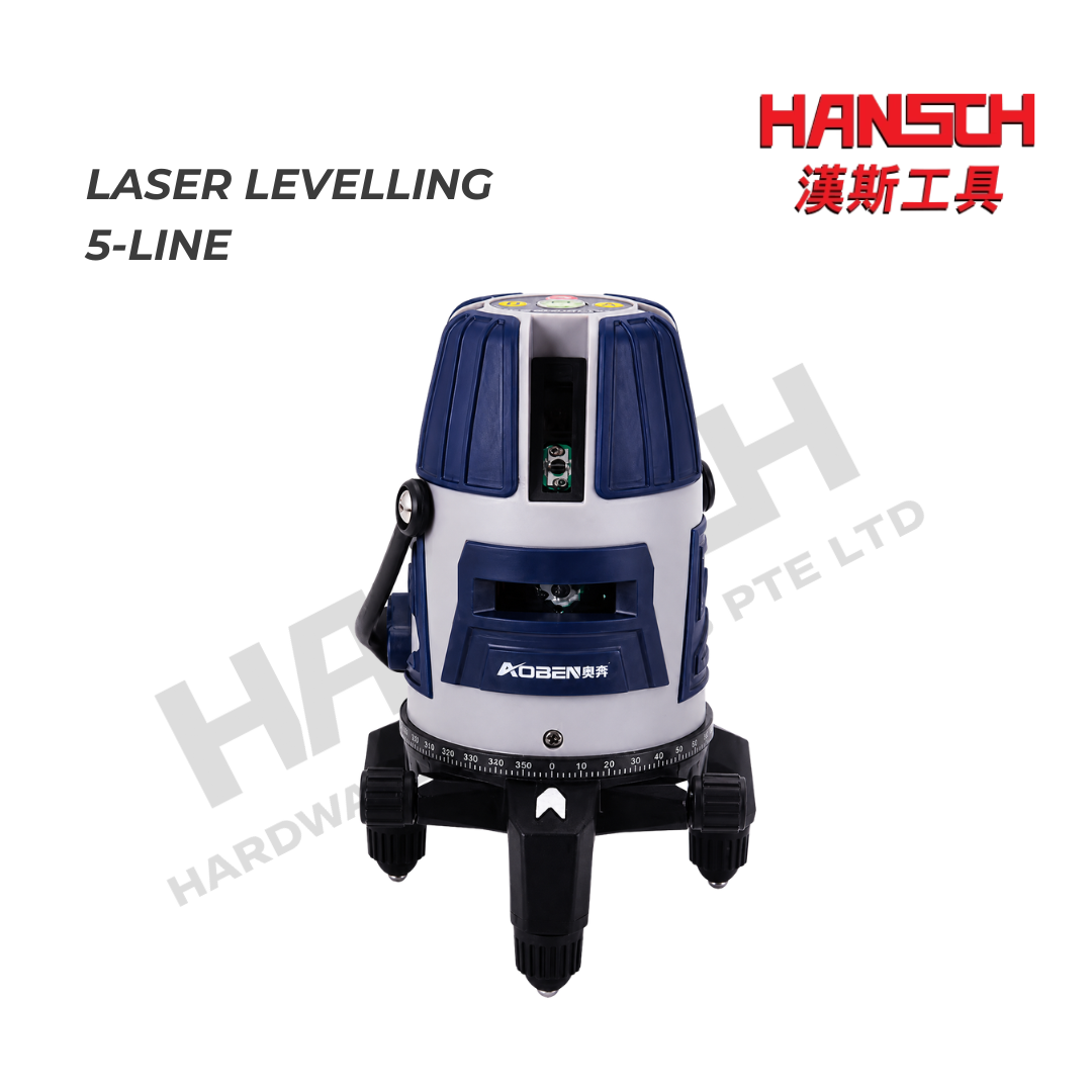 5-Line High Precision Laser Leveling Instrument – 360° Self-Leveling Construction Laser Level 5线高精度激光水平仪