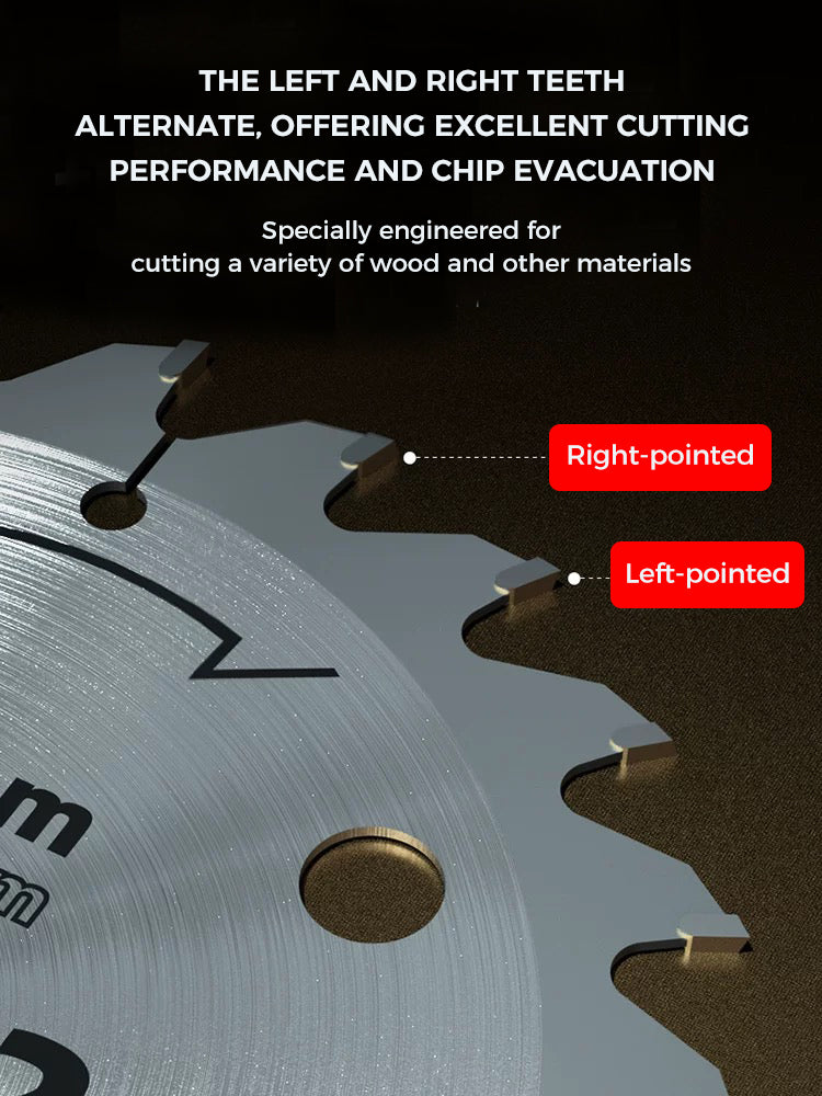 HS Li-Batteries Saw Blade 140*24T*20*1.6 锂电锯片(带花孔)