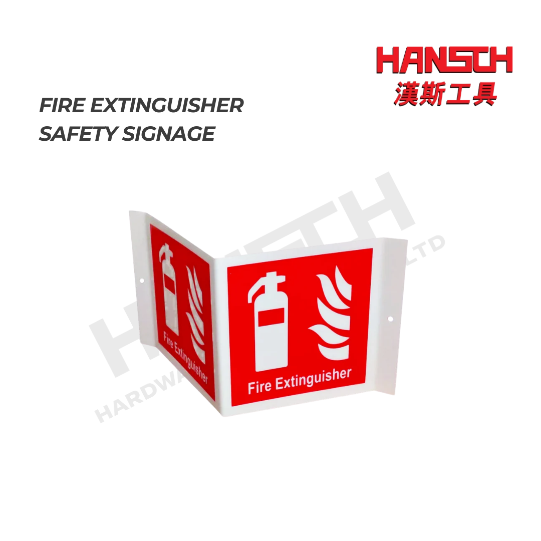 A-Frame Fire Extinguisher Safety Signage 300mm x 150mm PVC 灭火器安全标识牌