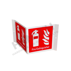 A-Frame Fire Extinguisher Safety Signage 300mm x 150mm PVC 灭火器安全标识牌