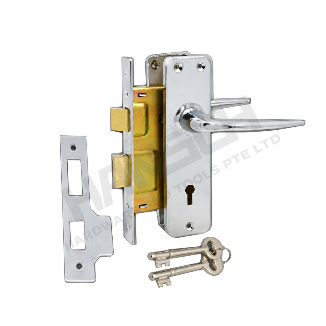 ABTools 6688 Twist & Turn Mortise Door Lock Set 两段式旋转门锁 插芯门锁套装