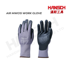 ACEsafeT AIR MWG15 Work Glove Grip Gloves / Cut Resistant Level 1 泡棉掌浸涂防护手套
