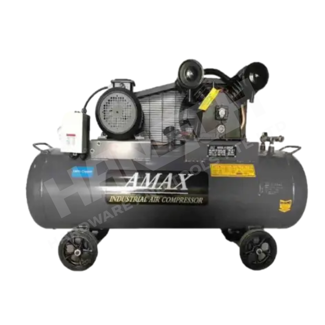 AMAX Belt Drive Air Compressor AMSR55-180H (5.5HP 180L) with MOM Cert 皮带传动单级空气压缩机（附 MOM 证书)