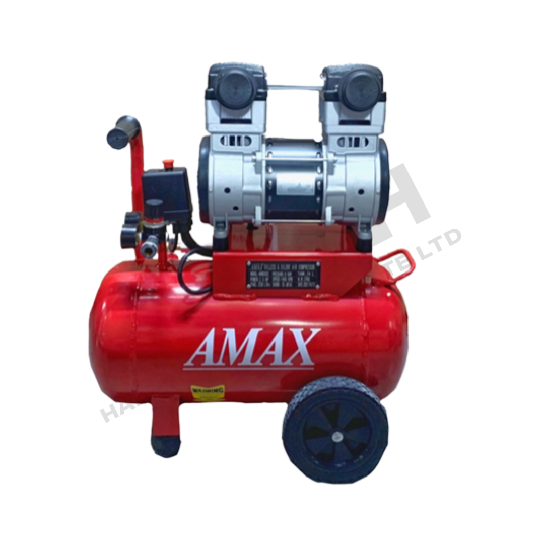 AMAX HDW-2002 Silent Oil-Less Air Compressor 2.5HP 24L  静音无油空气压缩机