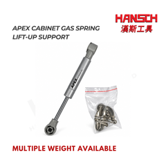 APEX Cabinet Gas Spring Lift-Up Support with Mounting Fittings & Screws 橱柜上翻门气撑杆