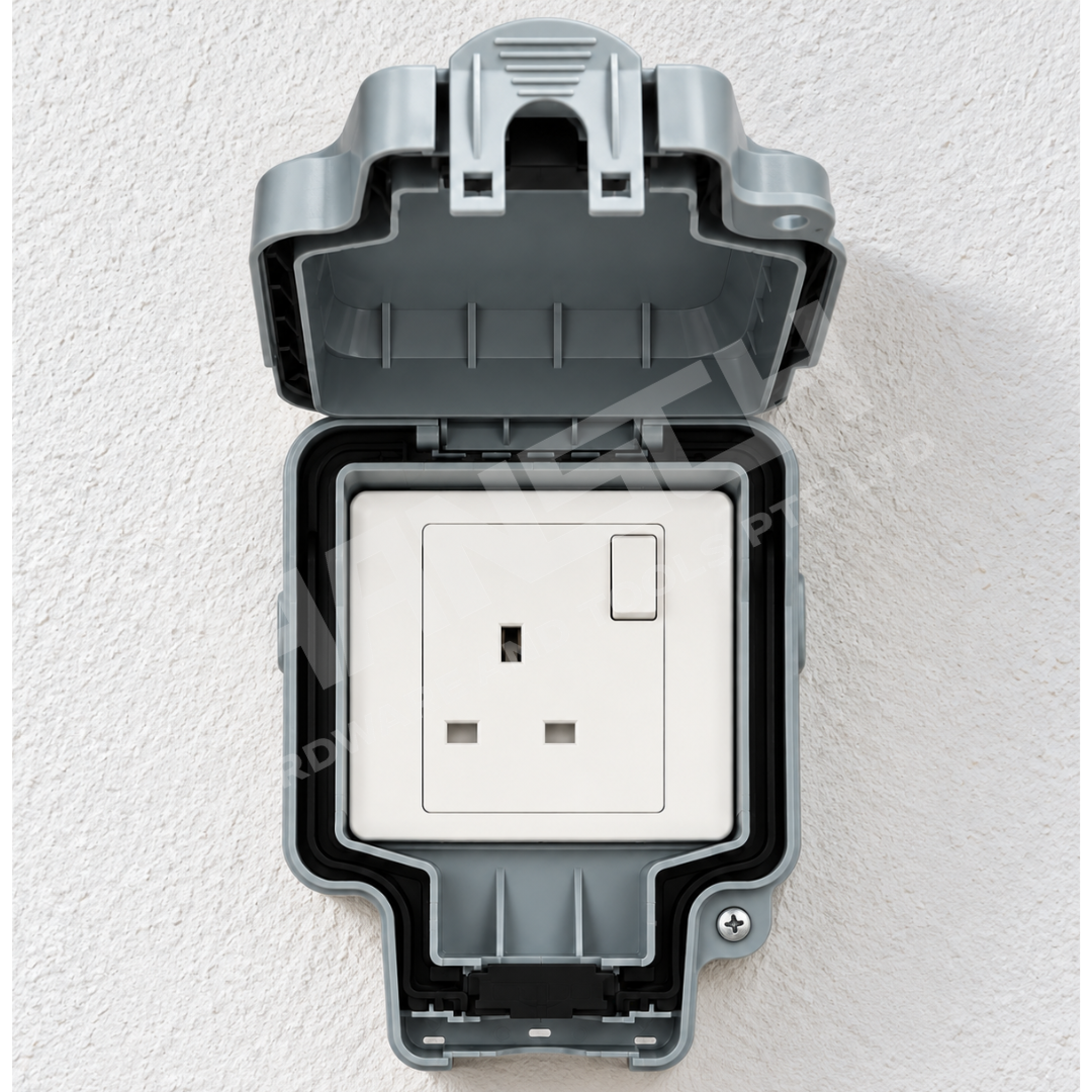 AP IP66 Weatherproof Outdoor Switched Socket Box (WP66-1) 户外防雨电源插座盒