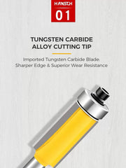 HS Grade A Router Bit With One Bearing A级修边刀