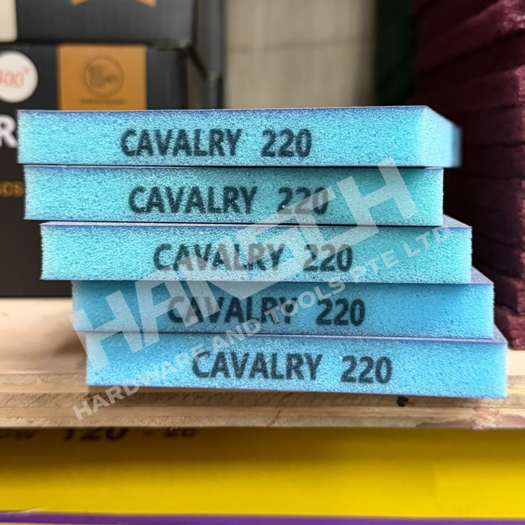 Abrasive Sanding Sponge CAVALRY 220 Grit 干湿两用打磨抛光海绵