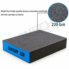 Abrasive Sanding Sponge CAVALRY 220 Grit 干湿两用打磨抛光海绵