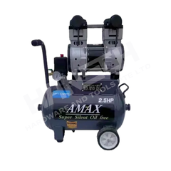 Amax AM2524 Oil-Free Air Compressor 2.5HP/24L 230V - with MOM Cert 无油静音空气压缩机
