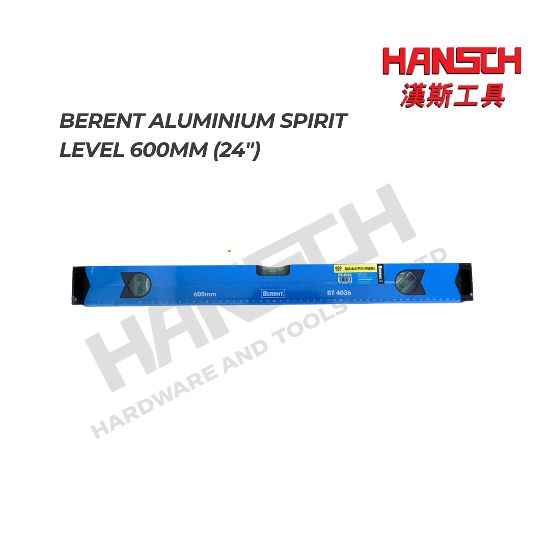 BERENT Magnetic Aluminium Spirit Level 600mm (24") 测量水平尺